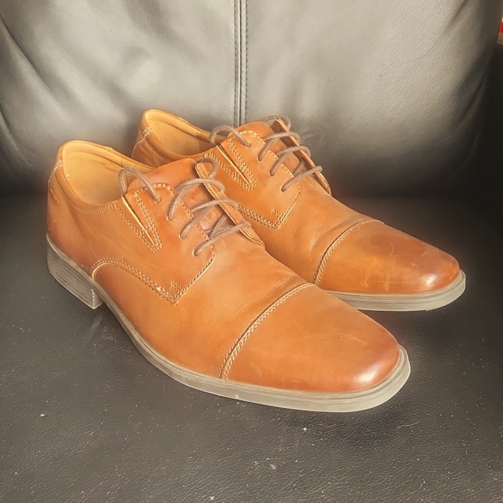 Clark's brown dress shoes